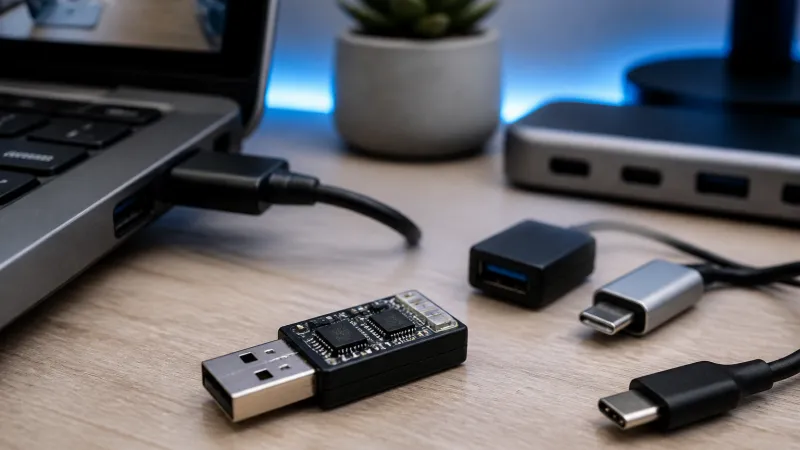LILYGO T-Dongle-C5 USB Dongle with ESP32-C5 and microSD Slot
