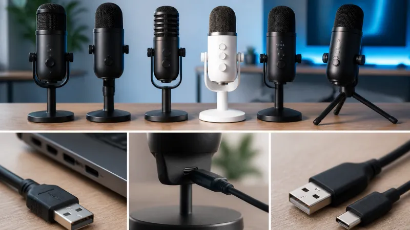 Sechs USB-Mikrofone für Einsteiger in Podcasting und Streaming