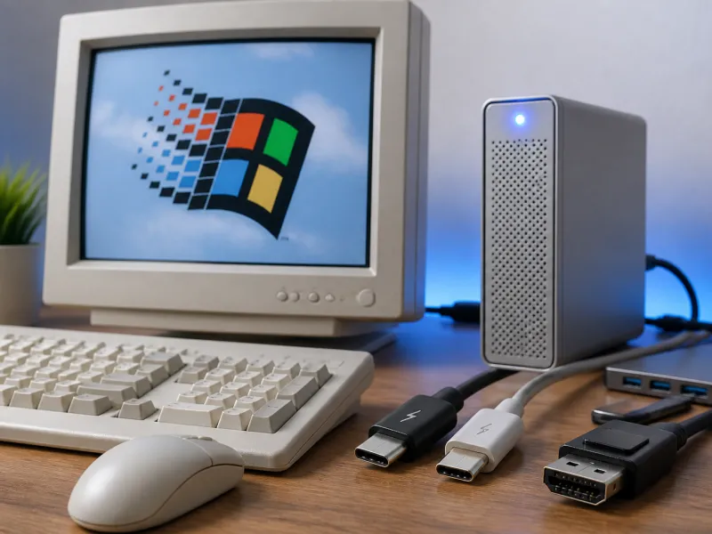 Thunderbolt Support Comes to Windows 98 via New Driver