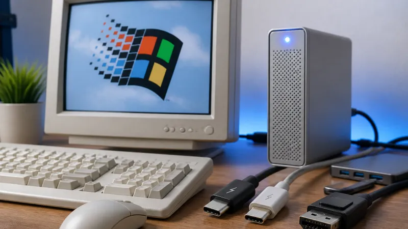 Thunderbolt Support Comes to Windows 98 via New Driver