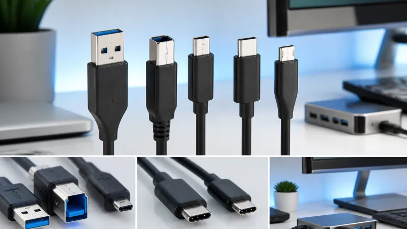 USB Connector Types Explained: Type-A to USB-C